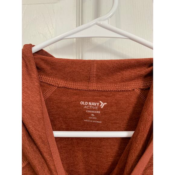 Old Navy NWT CozeCore Burnt Orange Cropped Hoodie XL - Picture 6 of 10